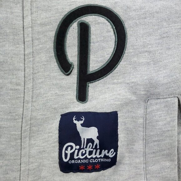 Picture Organic Clothing Jacket Varsity Hooded Snap Up Mid-Weight Men's Large - Picture 4 of 15